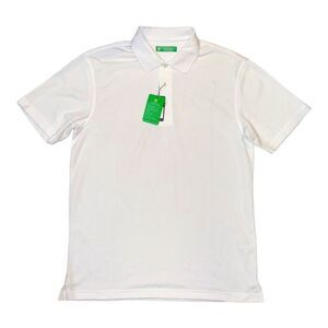 NWT Oxford Golf Super Dry White Short Sleeve Polo size medium
